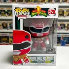 Funko Pop TV MMPR Mighty Morphin Power Red Ranger Dragon Shield FYE 528