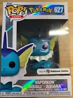 Funko Pop! Vaporeon Pearlescent 627 Pokemon Center Exclusive - Sealed 🇺🇸