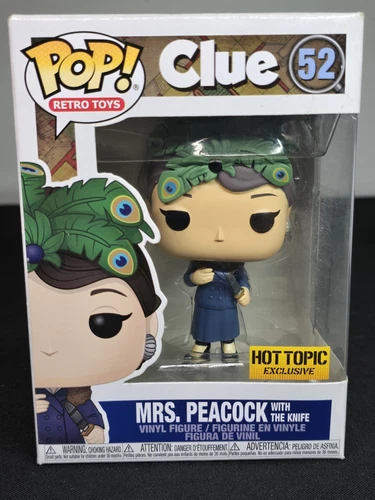 Funko Pop VAULTED  Retro Toys Clue 52 Mrs. Peacock with The Knife Exclusive