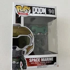 Funko Pop! Video Games Doom SPACE MARINE #90 Vaulted Vinyl Figure Green Face