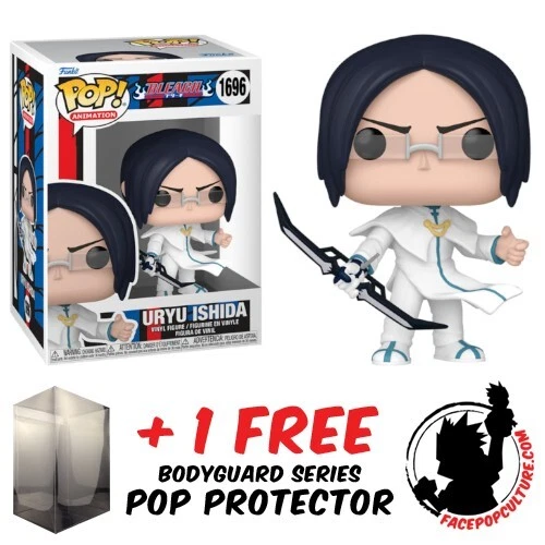 FUNKO POP VINYL BLEACH URYU ISHIDA #1696 VINYL FIGURE + PROTECTOR