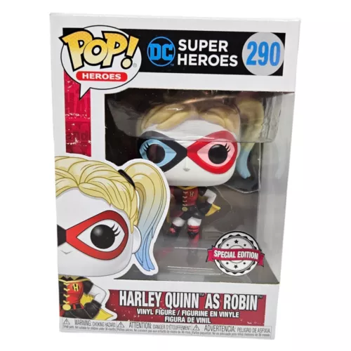 Funko Pop Vinyl DC Super Heroes HARLEY QUINN as ROBIN #290 Special Edition Toy