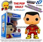 FUNKO POP VINYL DC UNIVERSE COMICS SUPER HEROES 14 SHAZAM METALLIC BNIB