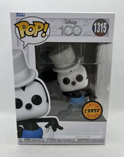 Funko Pop Vinyl Disney 100 Oswald the Lucky Rabbit 1315 CHASE Figure NEW UK