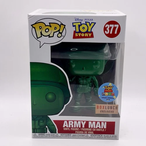 Funko Pop! Vinyl Disney Army Man #377 Toy Story Box Lunch Exclusive Metallic