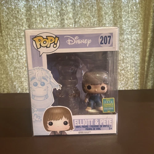 Funko Pop! Vinyl Disney Elliott (Invisible) and Pete #207 Soft Protector