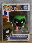 Funko Pop Vinyl - Duck Dodgers - Marvin The Martian #143 (Neon Green) +Hard Case