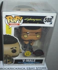FUNKO POP VINYL FIGURE CYBERPUNK 2077 V-MALE 588  + PROTECTOR CASE BRAND NEW