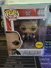 FUNKO POP! Vinyl Figure WWE 46 The Rock Black Jacket Chase VAULTED In Protector