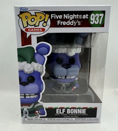 Funko Pop VInyl Five Nights at Freddys Holiday Elf Bonnie 937 FNAF NEW Figure