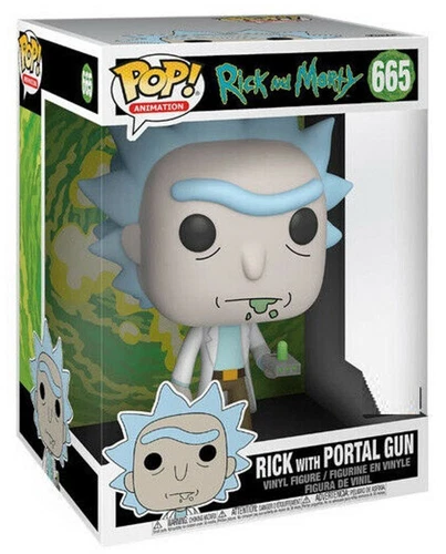 Funko Pop! Vinyl Jumbo 10": Rick and Morty - Rick with Portal Gun (10 inch)