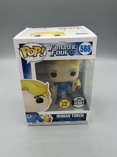 Funko Pop! Vinyl: Marvel - Human Torch (Glow in the Dark) #568 Not Mint