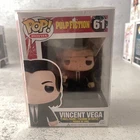 Funko Pop Vinyl Pulp Fiction Vincent Vega 61 Vaulted Collectible Figure Rare