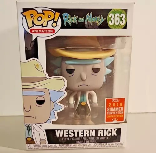 Funko Pop! Vinyl: Rick and Morty - Rick Sanchez (Western) - GameStop San...