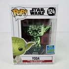 Funko Pop! Vinyl: Star Wars - # 124 Yoda (Green) (Chrome) - San Diego Comic Com