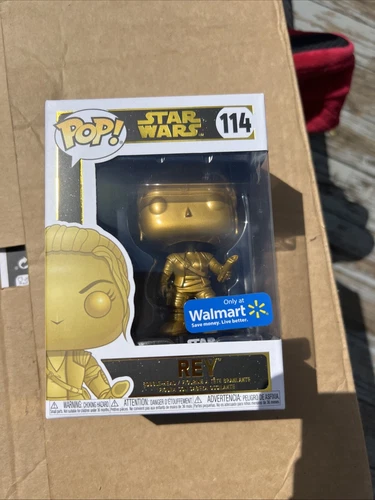 Funko Pop! Vinyl: Star Wars - Rey (Gold) (Metallic) - Walmart (Exclusive) #114