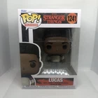 Funko Pop! Vinyl: Stranger Things - Lucas #1241 Top Damage See Pictures!