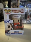 Funko Pop! Vinyl: Stranger Things - Steve  803 Auto/Mark Steger/ Demogorgon