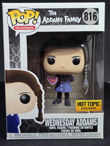 Funko Pop! Vinyl:Television #816 The Addams Family Wednesday Addams Hot Topic Ex