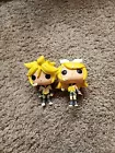 Funko Pop! Vocaloid Kagamine Rin & Len  #37 #38 2014 Figures USED No Box