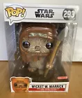 Funko Pop Wicket W Warrick Star Wars 293 Ewok Target large 10 inch new nib
