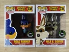 Funko Pop! Wile E. Coyote 734+Road Runner 735 Looney Tunes Popcultcha Exclusive