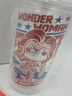 Funko POP! Wonder Woman DC Plastic Cup With Straw NEW