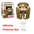 FUNKO POP WW84 #329 Wonder Woman Special Edition Figure Sealed Protector Box