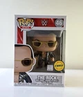 Funko Pop WWE The Rock #46 CHASE Exclusive Vaulted + WWE Sticker and Protector