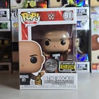 Funko Pop! WWE The Rock with Belt #91 25th Anniversary Exclusive And Protector