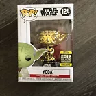 Funko Pop! Yoda #124 Gold Chrome 2019 Galactic Convention Exclusive