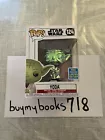 Funko Pop Yoda #124 Star Wars Vinyl Figure Green Chrome 2019 SDCC Exclusive New!