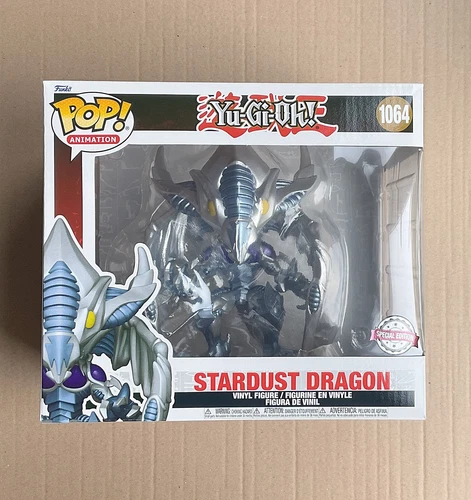 Funko Pop Yu-Gi-Oh! Stardust Dragon 6" #1064 + Free Protector