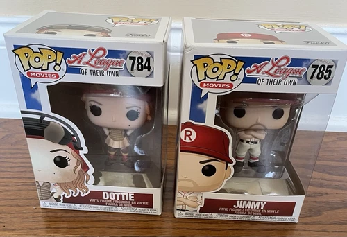 Funko Pops! A League Of Their Own, Dottie & Jimmy # 784, 785, POP Movies