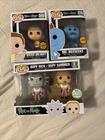 Funko Rick and Morty Buff Rick and Summer-Mr.Meeseeks & Sentient Arm Morty CHASE