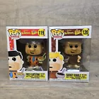 FunkoPop Ad Icons Fred Flintstone #119 & Barney Rubble #120 Fruity-Cocoa Pebbles