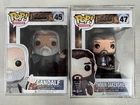 Gandalf 45 + Thorin Oakenshield 47 ~ The Hobbit ~ Funko Pop Vinyl + PROTECTORS