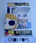 GENUINE KURT COBAIN + SUNGLASSES 64 Funko Pop Vinyl New in Mint Box + HARD CASE