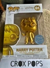 GOLD Harry Potter FE 01 Funko Pop Vinyl New in Mint Box + Protector