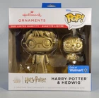 Hallmark 2022 Funko Pop Harry Potter & Hedwig Christmas Ornament Chase Gold