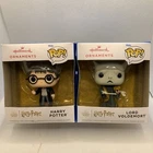 Hallmark Funko Pop HARRY POTTER and LORD VOLDEMORT Christmas Ornaments- New