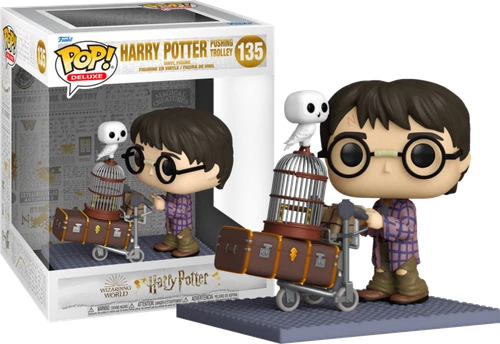 Harry Potter Pushing Trolley 135 Deluxe Funko Pop Vinyl New in Mint Box