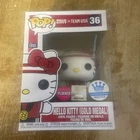 Hello Kitty Gold Medal Flocked Funko Pop Team USA LE 4000 Funko Shop Exclusive