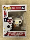 HELLO KITTY x Team USA BASKETBALL #33 Funko POP! New Vinyl Figure Sanrio