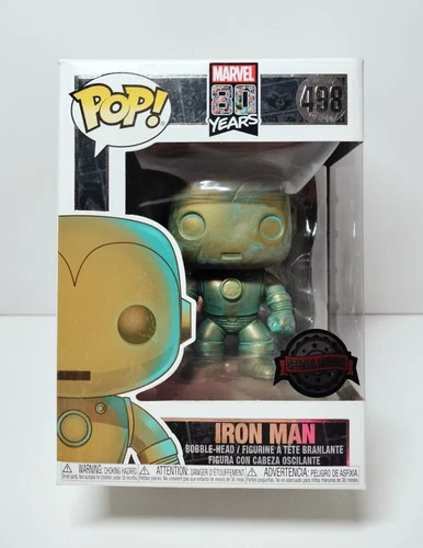 Iron Man - Marvel 80th Anniversary Patina US Exclusive Pop! Vinyl - 2019