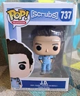 J.D. J D JD Pop 737 - Scrubs Funko Pop! Vinyl 2018 - Vaulted + Protector