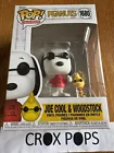 JOE COOL  + WOODSTOCK PEANUTS 1680 Funko Pop Vinyl New in Mint Box + Protector