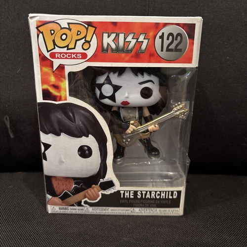 KISS Funko Pop! Rocks #122 – The Starchild Paul Stanley – New in Box + Case