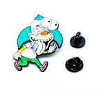 KRUSTY THE CLOWN PIN The Simpsons Horror Eyes Popping Gift Enamel Lapel Brooch