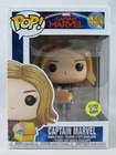 Marvel Funko Pop - Captain Marvel (Glow) - No. 444 - Free Protector